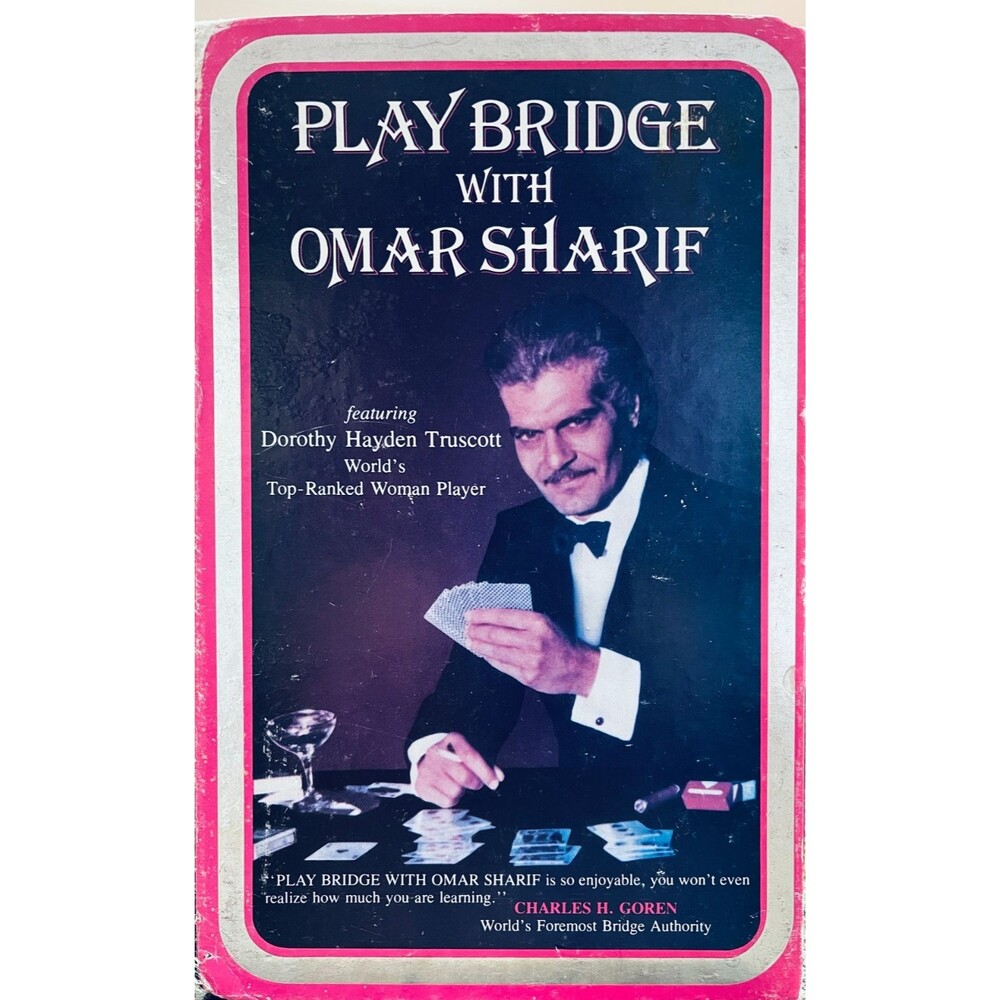 PLAY BRIDGE with Omar Sharif and Dorothy Truscott VHS Tape 1983